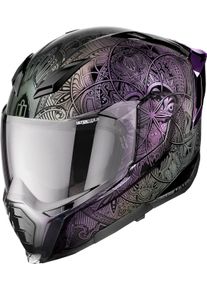 Icon Ultraflite Opal Mandala, full face helmet , color: Purple/Green/Black , size: L