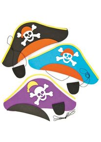 Pirate Hat & Eye-Patch Kits (Pack of 3) Craft Kits