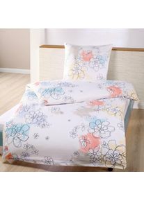 Dyckhoff Bettw&auml;sche &raquo;Grafikblumen&laquo; 2 Stk. tlg. aus Weichfrottier