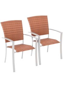Merxx Gartenstuhl &raquo;Savonna&laquo; (Set) 2 Stk.2er Set, Polyrattan, stapelbar, 2er Set
