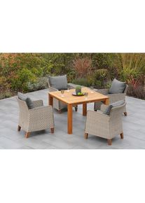 Merxx Garten-Essgruppe &raquo;Avellino&laquo; 5 Stk. tlg. inkl. Auflagen