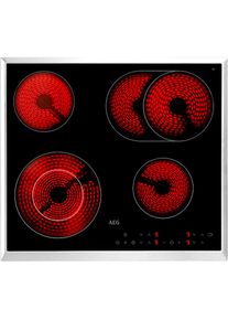 AEG Elektro-Kochfeld &raquo;HK634060XB&laquo; Strahlenbeheizt 60cm, 14 Stufen, Timer, Zweikreis- und Br&auml;terzone