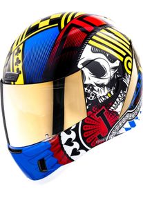 Icon Airform MIPS Lucky Lid, kask pełnotwarzowy , kolor: Biały/Czarny/Czerwony/Niebieski/Ż&oacute;łty , rozmiar: XXL