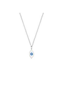 Elli, Damen, Kette mit Anh&auml;nger &raquo;Halskette Erbskette Evil Eye Symbol Emaille 925er Silber&laquo;, Silber, Silber, Halskette f&uuml;r Damen aus 925 Sterling 