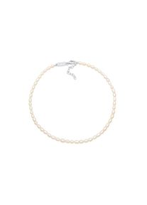 Kuzzoi, Damen, Silberkette &raquo;Halskette Herren S&uuml;&szlig;wasser-Zuchtperle Oval 925 Silber&laquo;, Silber, Silber, Modisch schlichte Perlenkette f&uuml;r den Mann