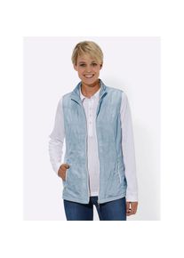 Casual Looks, Damen, Kurzweste, hellblau, 54, hellblau, dekorative Details