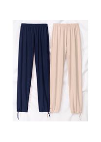 Classic Basics, Damen, Jerseyhose, sand, 48 - Normalgr&ouml;&szlig;en, Schn&uuml;rung am Beinabschluss