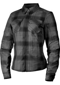 Icon Fallblock, shirt/textile jacket women , color: Grey/Black , size: L