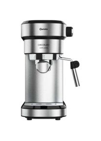 Cecotec Espressomaschine mit Doppelauslauf, Siebtr&auml;germaschine, Silber