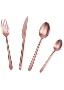 Barazzoni Spa cutlery set 24 pieces line malachite bronze satin finish, Besteck, Bronze