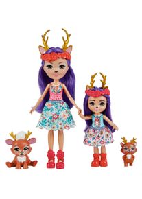Enchantimals Danessa Deer Puppe + Little Sister