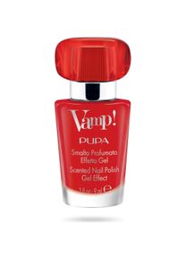 PUPA Milano, Nagellack, Vamp! Scented Nail Polish sensual red 202 (202 Carnal Red, Gel-Effekt Nagellack)