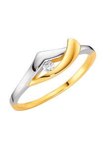 Damen Ring in Gelbgold 375 ,Gr&ouml;&szlig;e 19, WITT,