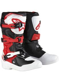 Alpinestars Tech 3S, stivali giovani , colore: Bianco/Nero/Rosso , dimensione: 4 US