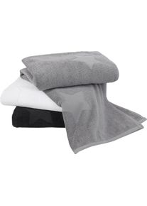 w&auml;schepur unisex Saunahanddoek steengrijs Maat 70x200 cm - Saunahanddoek