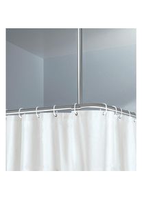 Kleine Wolke Deckenst&uuml;tze , Chromfarben , Metall , 60 cm , Textiles Vertrauen - Oeko-Tex&reg; , k&uuml;rzbar , Heimtextilien, Badtextilien, Duschvorh&auml;nge