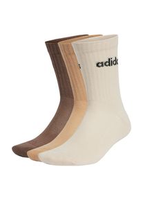 adidas Performance Șosete sport 'Linear Crew Cushioned 3 Pairs' Bărbaţi bej, maro, Mărimea 43-45