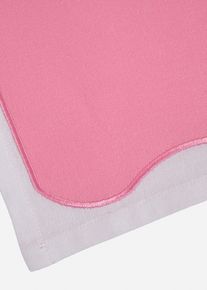 bonprix Set accesorii de masă cu margine colorată (set/ 4 buc.), roz, Lxl 30/40 cm