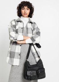 bonprix Femei Geantă de umăr cu buzunare exterioare, negru, onesize