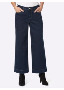 Dames Culotte met sierknoop voor in dark-blue ,maat 36, WITT, 98% Katoen, 2% Elastan