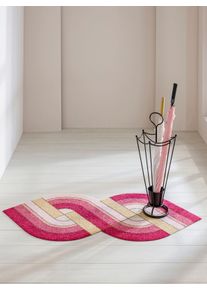 Salonloewe unisex Voetmat in roze/pink ,maat 75x100 cm, Witt, 100% Polyamide. Achterzijde: 100% Elastiek
