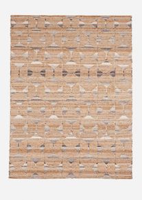 bonprix Naturteppich, beige, Gr.70x250 cm, Pflegeleichtes Flachgewebe mit Fransen, 66% Jute