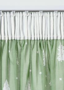 bonprix Perdea din bumbac organic ( 1 buc.), verde, &Icirc;/Lă: 245/110 cm