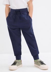 bonprix Pantaloni subțiri de jogging din bumbac organic pur, albastru, 92/98