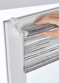 bonprix Sichtschutzrollo mit leichtem Glanz, wei&szlig;