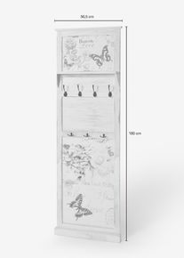 bonprix Garderobenpaneel mit Schmetterling-Design, wei&szlig;