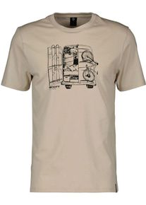 Scott Casual, t-shirt , color: Beige/Black , size: XXL