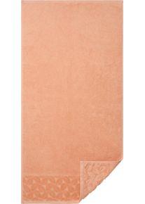 w&auml;schepur unisex handdoek in apricot ,maat 50x100 cm - Handdoek, Witt, 100% Katoen
