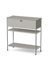 Tchibo - Kovov&aacute; konzola &raquo;Cn3 Slim Line&laquo; so z&aacute;suvkou - farba: siv&aacute;