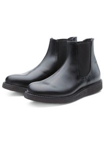 Punto Pigro Herren-Chelsea-Boot Schwarz 43