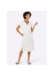 Casual Looks, Damen, Sommerkleid &raquo;Kleid&laquo; Nahttasche, wei&szlig;, Normalgr&ouml;&szlig;en, 50 - Normalgr&ouml;&szlig;en, wei&szlig;, reine Baumwolle