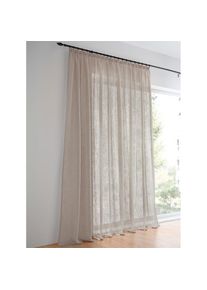 HEINE HOME, Gardine Multifunktionsband 1 Stk. tlg., taupe, Polyester, 175 cm -Universalzugband, taupe