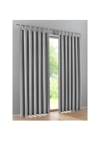 HEINE HOME, Vorhang &Ouml;sen 2 Stk. tlg., grau, Polyester, 245 cm - &Ouml;sen