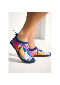 Lascana, Damen, Aquaschuh, Slipper, Wasserschuh ultraleicht und schnelltrocknend VEGAN, blau-orange, 44, blau-orange, Atmungsaktive Badeschuhe aus 