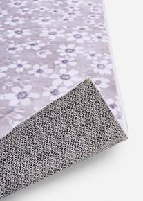 Badmat met bloemenpatrooon - beige - maat 5 (badmat 70/110 cm) - bonprix