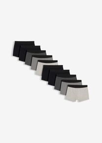 Strakke boxer met katoen (set van 10) - zwart - maat 6 (L) - met katoen - bonprix
