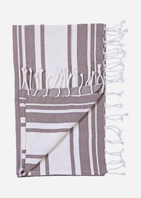 Katoenen hamamdoek - bruin - maat 100x180 cm - met katoen - bonprix