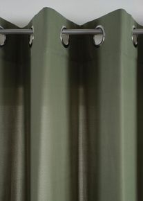 Gordijnen van microvezel (2 stuks) - groen - maat 300x140 cm - microvezel - bonprix