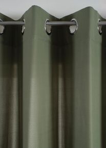 Gordijnen van microvezel (2 stuks) - groen - maat 245x140 cm - microvezel - bonprix