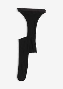 Jarretelles met riem 30 DEN - zwart - maat 3 (M) - bonprix