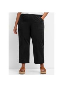 sheego, Damen, Schlupfhose, schwarz, 40 - Normalgr&ouml;&szlig;en, komfortabler Gummizug