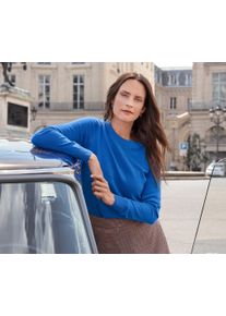 Tchibo - Feinstrickpullover mit Cashmere - Damen - Gr. XL - blau