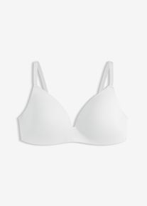 Schalen-BH ohne B&uuml;gel ​mit Bio-Baumwolle, grau, Gr&ouml;&szlig;e 70C, mit Baumwolle, bonprix