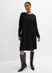 Shirtkleid in A-Linie aus Viskose-Mix, schwarz, Gr&ouml;&szlig;e 36/38 (S), Viskose, bonprix
