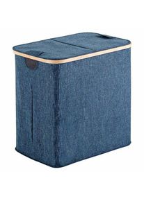 GEDY 133805 Yoshi k&ocirc;&scaron; na bielizeň 53 x 51 x 34 cm, bambus, modr&aacute;