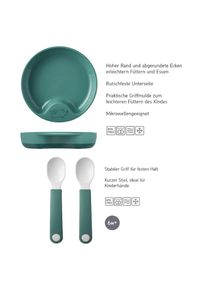 Mepal Teller &raquo;Lernteller mit Lernl&ouml;ffel Mio &oslash; 17, 6 cm&laquo;